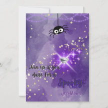 Spooky Chic Halloween Party Invitation