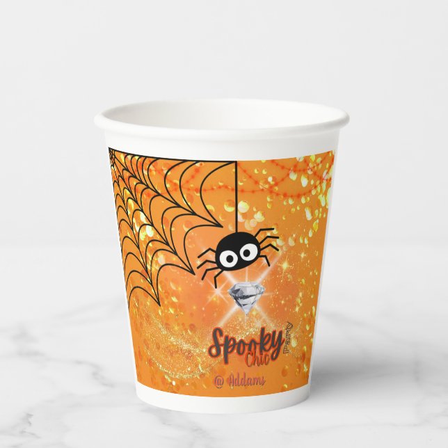 Spooky Chic Halloween Party Paper Cup (Front)