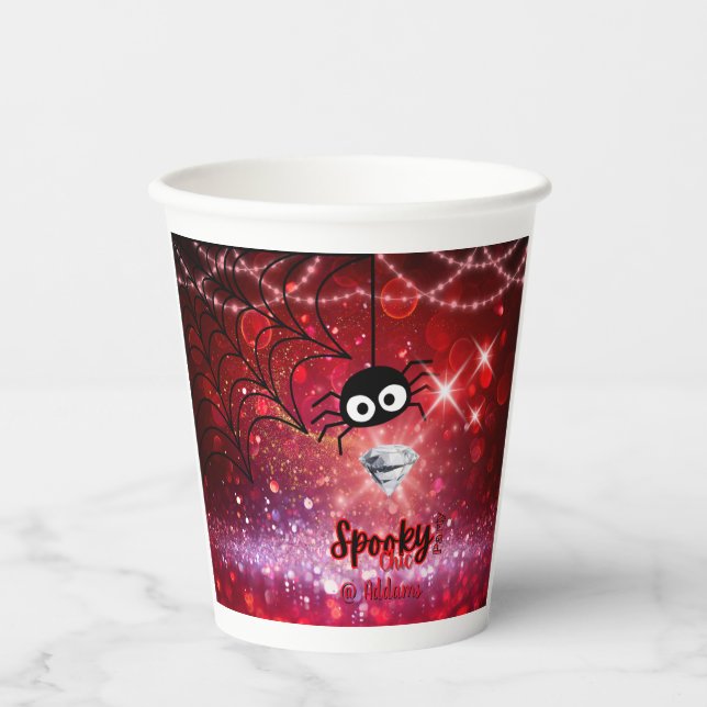 Spooky Chic Halloween Party Paper Cup (Front)