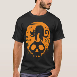 Spooky Chic Halloween Silhouette T-Shirt