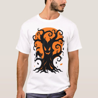 Spooky Chic Halloween Silhouette T-Shirt