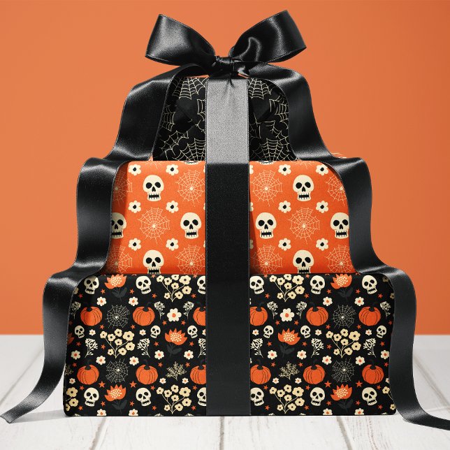 Spooky Chic Halloween  Wrapping Paper Sheet (Creator Uploaded)