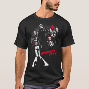 Spooky City - Horror Movie Poster T-Shirt