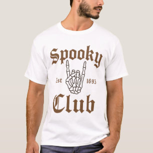 Spooky Club Est 1693 Salem Witch Halloween T-Shirt
