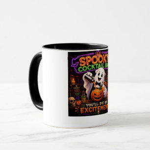 Spooky Cocktail Bar Halloween Ghost Mug
