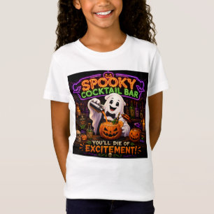 Spooky Cocktail Bar Halloween Ghost T-Shirt