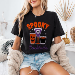 Spooky Cocktails Colourful Haloween Drinks  T-Shirt