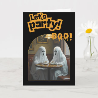 Spooky Coffee Date | Ghost Halloween Invitation