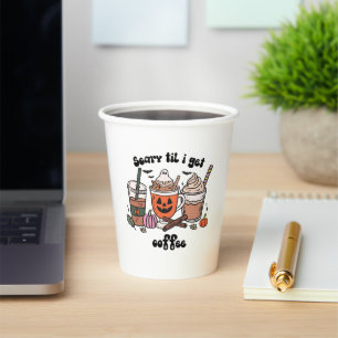 Spooky Coffee Halloween – Scary ’Til I Get Coffee Paper Cups