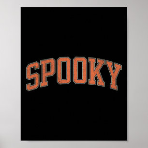 Spooky Collage Style Stay Spooky Fall Halloween Wo Poster