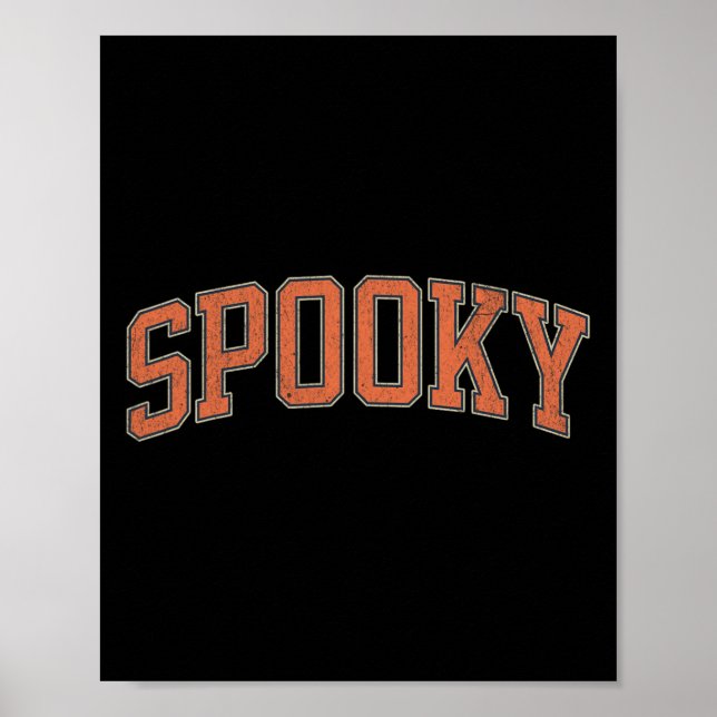 Spooky Collage Style Stay Spooky Fall Halloween Wo Poster (Front)
