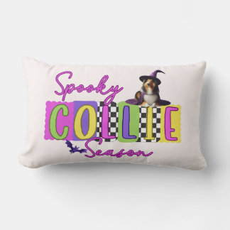 Spooky Collie Halloween Pillow