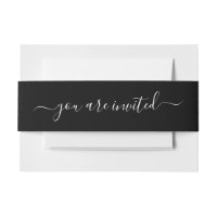Spooky Colours - Black Invitation Belly Band