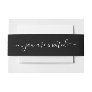 Spooky Colours - Black Invitation Belly Band