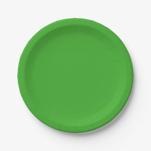Spooky Colours - Bright Green Paper Plates