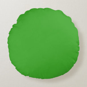 Spooky Colours - Bright Green Round Pillow