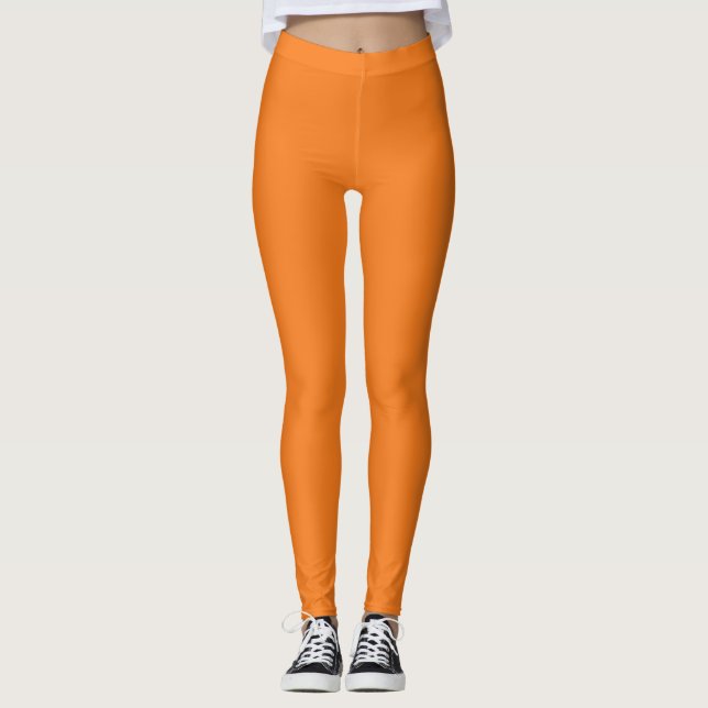 Spooky Colours - Orange Leggings (Front)