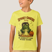 Spooky Cookies HALLOWEEN Funny Frog Bakery T-Shirt
