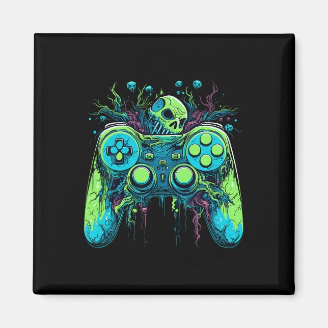 Spooky Cool Gaming Controller Video Game 1  Magnet (Front)