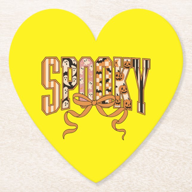 Spooky Coquette Halloween Aesthetic-66166 Paper Coaster (Front)