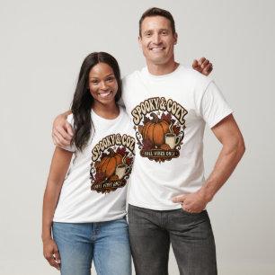 Spooky & Cosy Cute Halloween Pumpkin T-Shirt