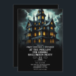 Spooky Creepy Scary Haunted House Halloween Party Invitation<br><div class="desc">Customise any way you want.</div>