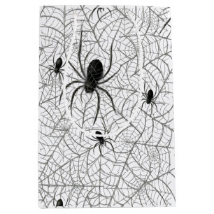 Spooky Creepy Spider Web Halloween Medium Gift Bag