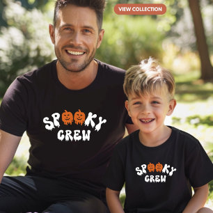 Spooky Crew Halloween Matching Family Boys T-Shirt