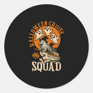Spooky Cruise Halloween Cruise Squad Costume Cruis Classic Round Sticker