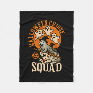 Spooky Cruise Halloween Cruise Squad Costume Cruis Fleece Blanket