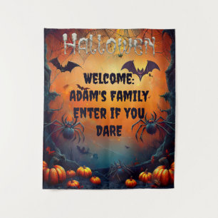 Spooky Custom Halloween Wall Hanging Tapestry
