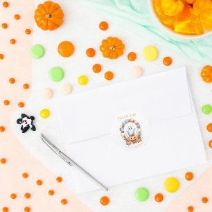Spooky Cute Baby Shower  Classic Round Sticker