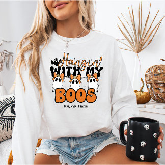 Spooky-Cute Custom Hangin’ With My Boos Halloween Sweatshirt