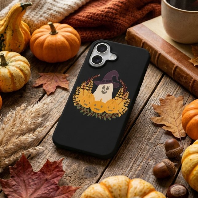 Spooky Cute Ghost And Pumpkins Autumn Wreath (Creator Uploaded)