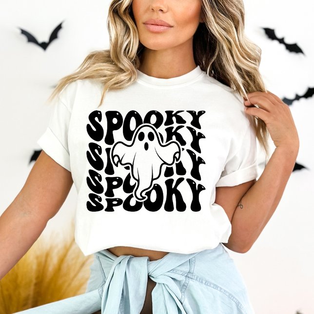 Spooky Cute Ghost Halloween T-Shirt (Creator Uploaded)