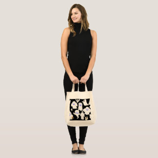 Spooky Cute Ghost Illustration Pattern – Halloween Tote Bag
