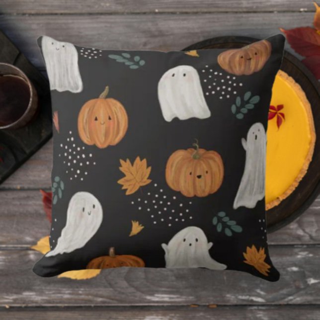 Spooky Cute Ghost & Pumpkin Fanny Pack Cushion (Creator Uploaded)