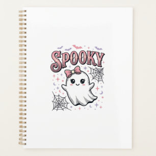 Spooky Cute Ghost Vintage Halloween Shirt Design_1 Planner