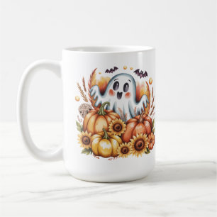 Spooky Cute Ghostly Harvest Halloween Autumn Coffee Mug