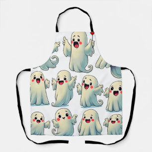 Spooky Cute Ghosts: Hauntingly Fun! Apron