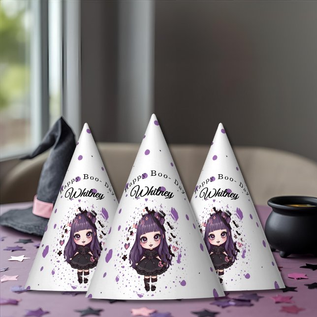 Spooky Cute girl  Birthday Hat (Spooky Cute girl Birthday Hat)