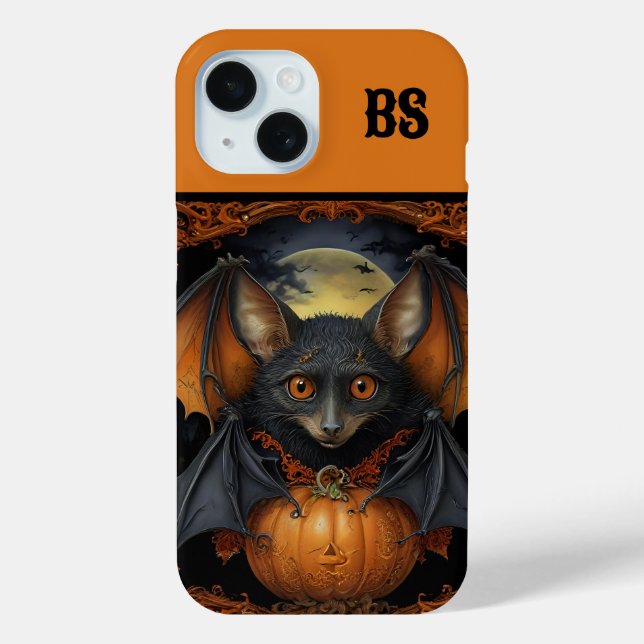 Spooky cute Halloween bat in Disguise Case-Mate iPhone Case (Back)