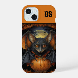Spooky cute Halloween bat in Disguise iPhone 15 Case