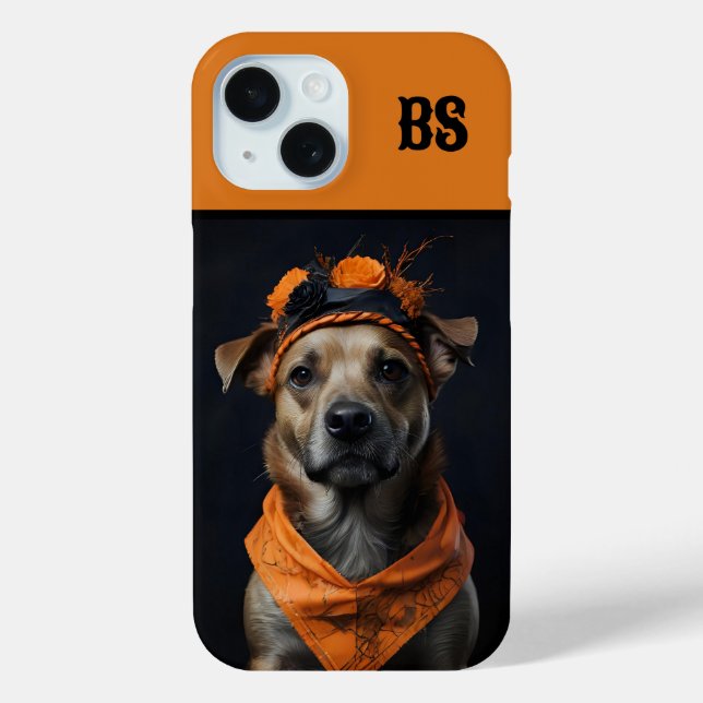 Spooky cute Halloween dog in Disguise Case-Mate iPhone Case (Back)