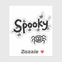 Spooky Cute Halloween Doodle Sticker