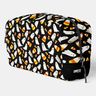 Spooky cute Halloween Ghosts and candy corn Dopp Kit