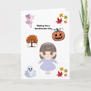 Spooky Cute Halloween Greeting Card for Kids