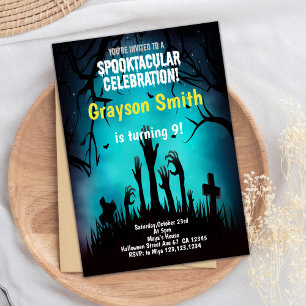 Spooky Cute Halloween Party Invitation Card