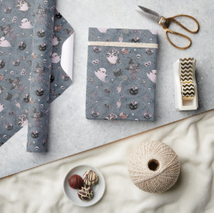 Spooky Cute Happy Halloween  Wrapping Paper