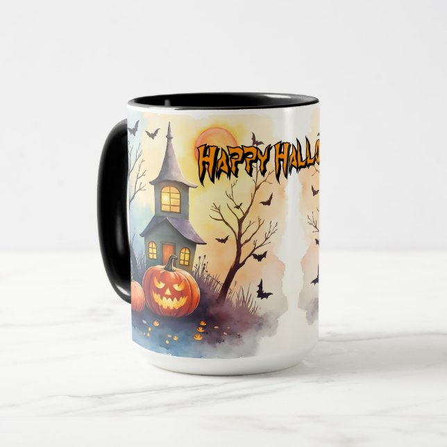 Spooky Cute Modern Halloween Collection Mug (Front Left)